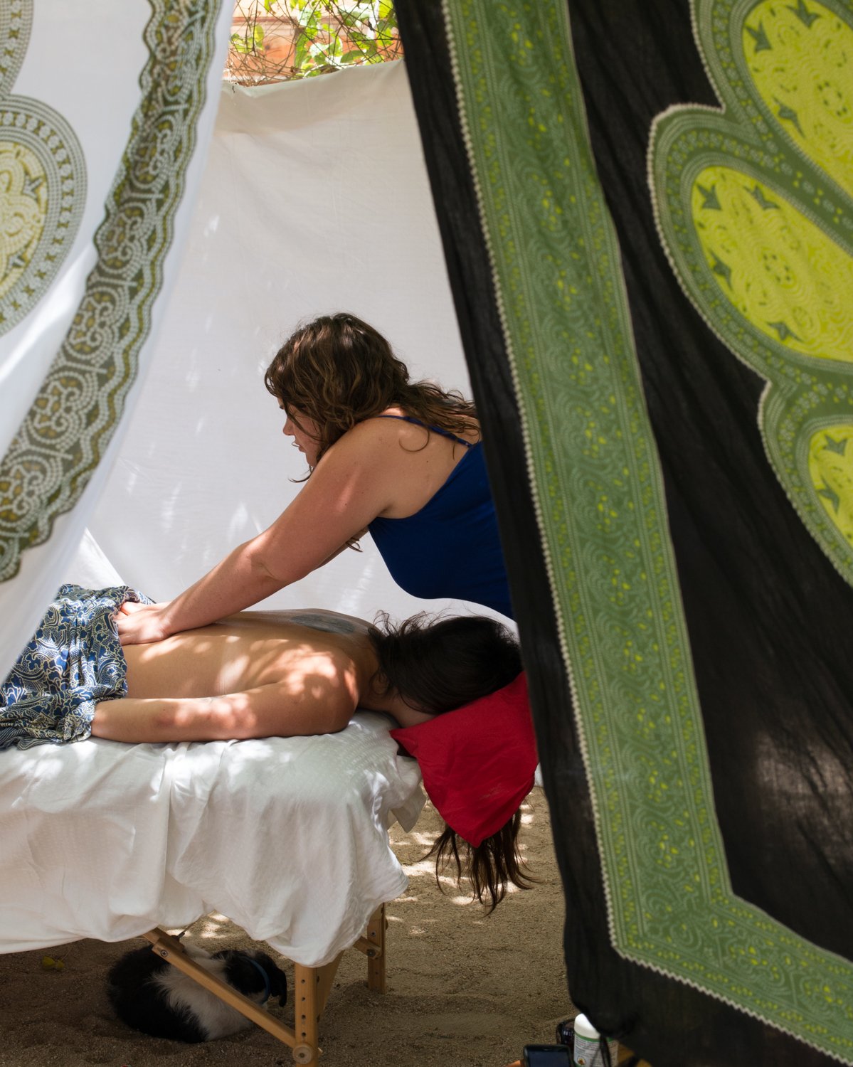 Hands-on healing in the forest sanctuary